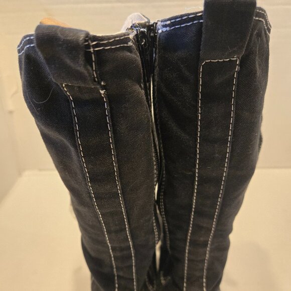 CONVERSE JUNIOR ONE STAR CALF HIGH LACE UP SNEAKERS - Picture 5 of 10